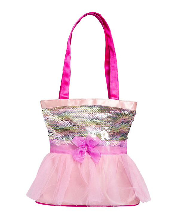 1059 TUTU CUTE TOTE SILVER/PNK