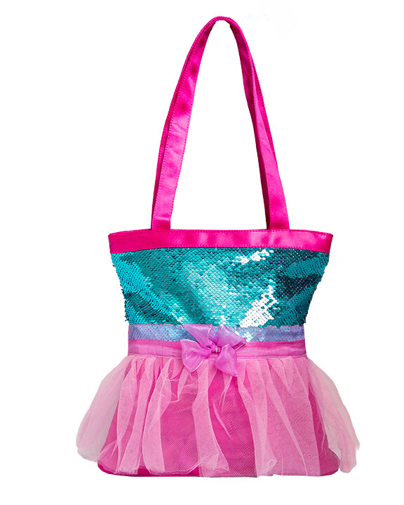 1061 TUTU CUTE TOTE TEAL/PNK