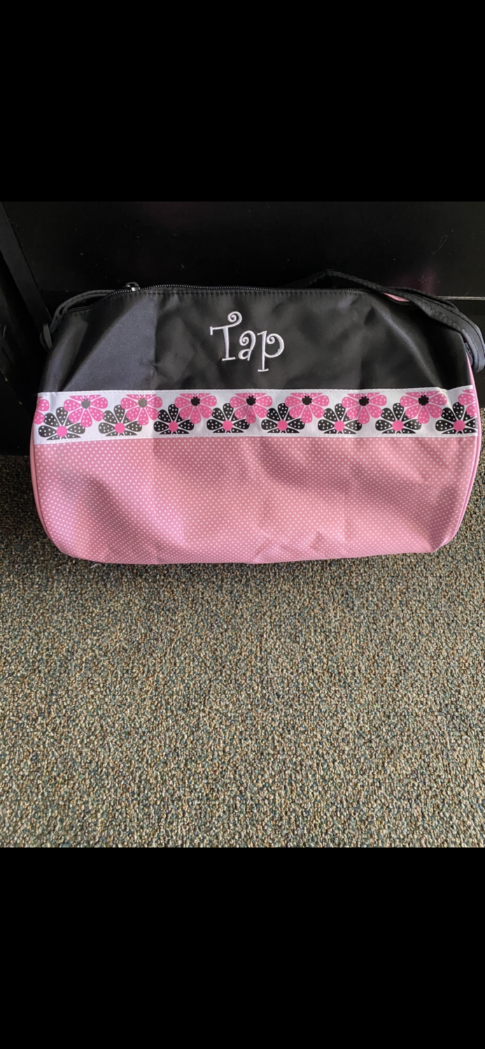 BTC-06 BLK PNK TAP BALLET BAG