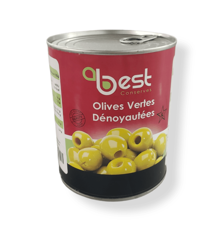Olive vert dénoyautées (produit de Maroc) Olive vert dénoyautées (produit de Maroc)