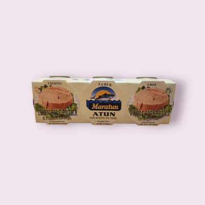 THON PÂLE ENTIER 3X65G MARATUN À L'HUILE