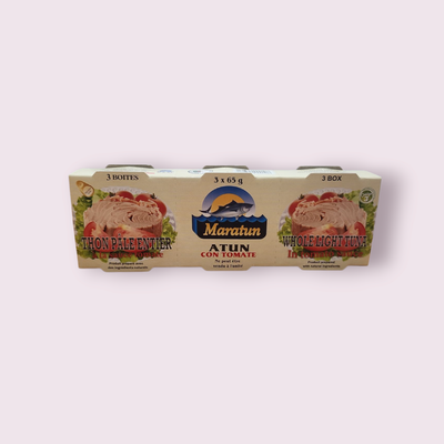 THON PÂLE ENTIER 3X65G MARATUN SAUCE TOMATE