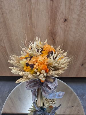 Bouquet rond fleurs séchées
