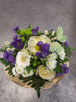Bouquet bleu et blanc