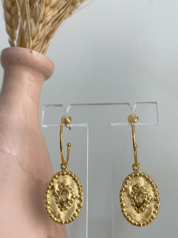 BOUCLES VERINE CITRINE