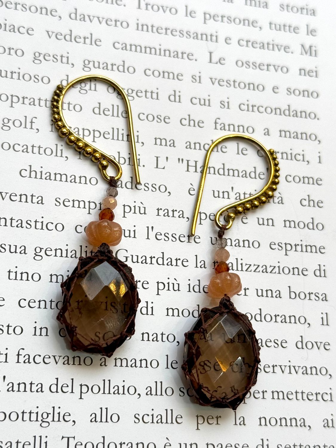 BOUCLES MINA QUARTZ FUMÉ