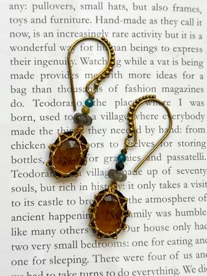 BOUCLES MINA YELLOW QUARTZ