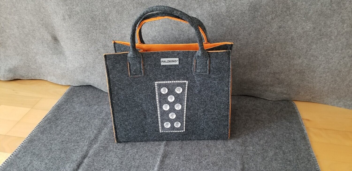 PALZKIND® FILZTASCHE offen ORANGE