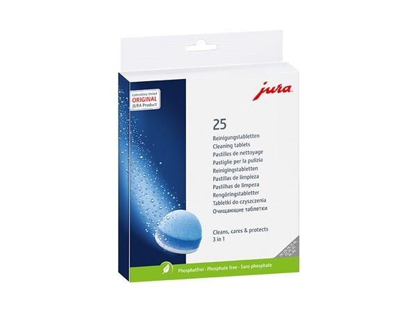 Jura 3-Phasen-Reinigungstabletten  25 Stk.