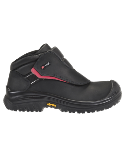 Sixton Weld Zwart/Rood Air S3 HRO HI SRC - lasschoen
