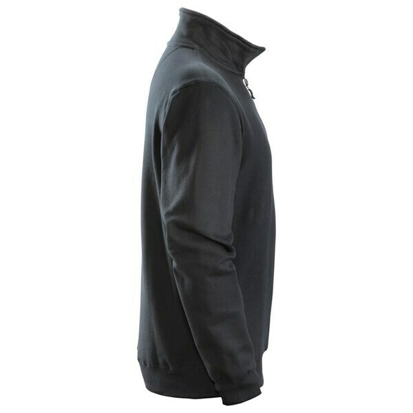 Snickers Sweatshirt met ½ Rits - zwart