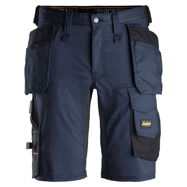 Snickers AllroundWork, Stretch Korte Broek met Holsterzakken NAVY