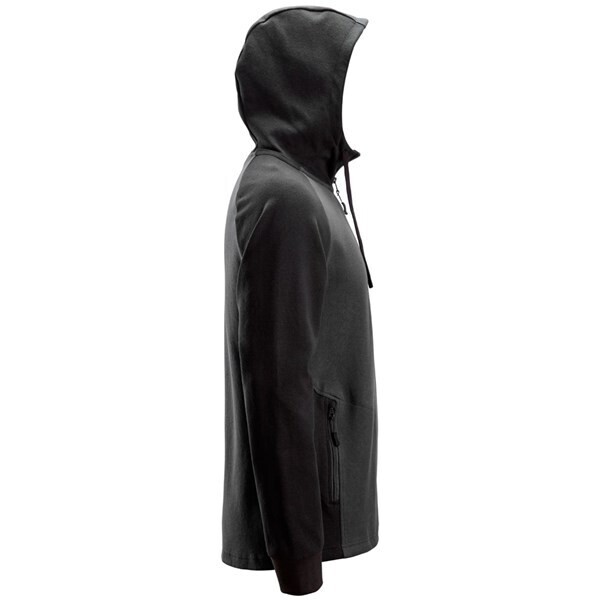 Snickers WW Tweekleurige Hoodie met Halve Rits kleur GRIJS/ZWART - 2842