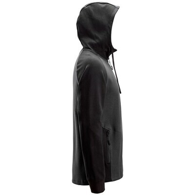 Snickers WW Tweekleurige Hoodie met Halve Rits kleur GRIJS/ZWART - 2842