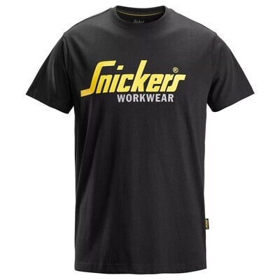2586 Snickers Classic Logo T-Shirt ZWART