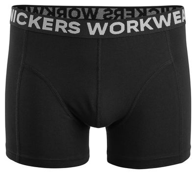 Snickers Stretch Boxershorts, 2-pack - zwart
