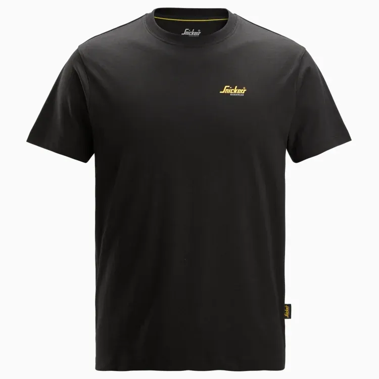 2588 Snickers T-shirt met klein logo ZWART
