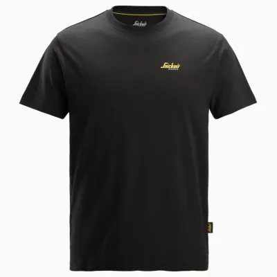 2588 Snickers T-shirt met klein logo ZWART