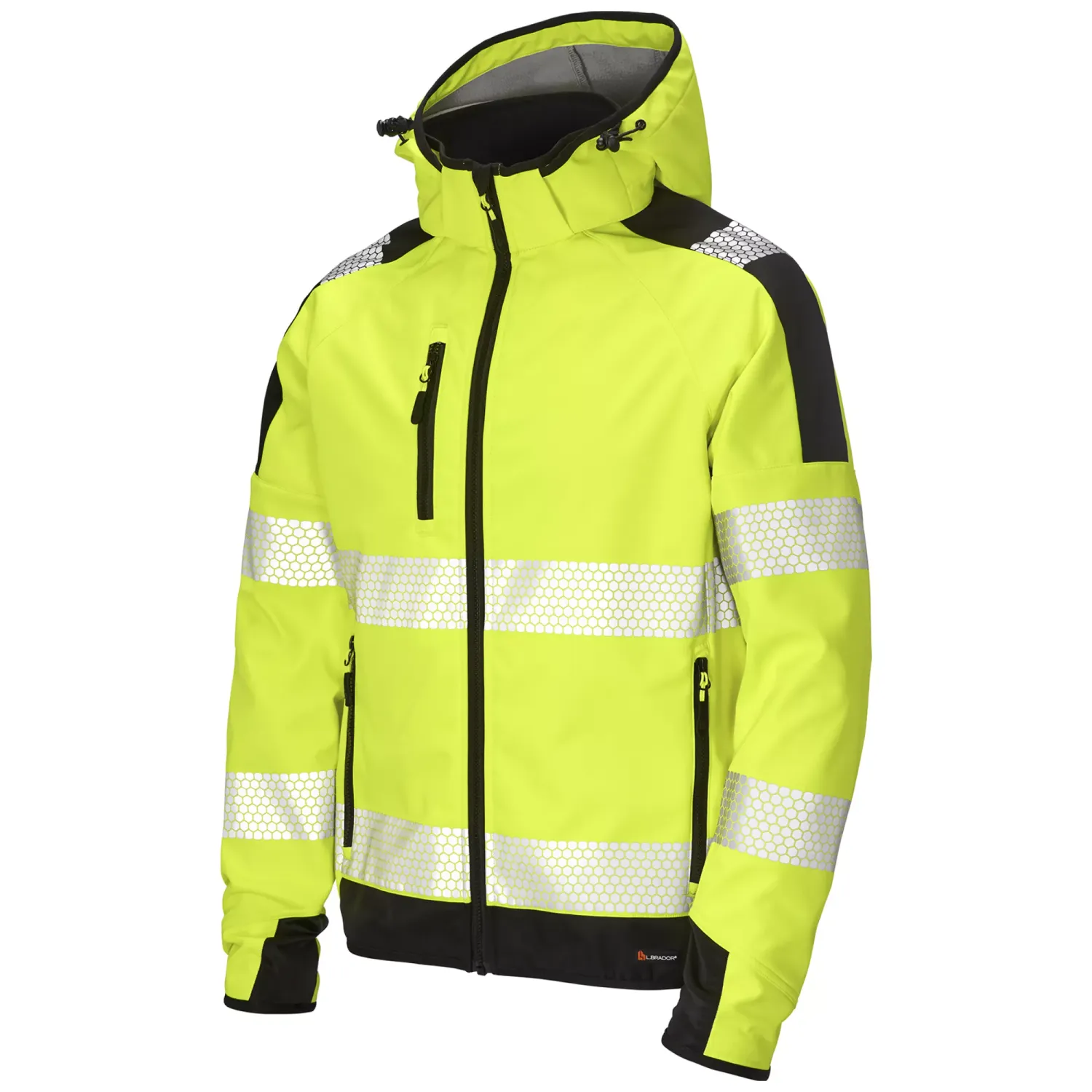 L.Brador 2033P HiVis Softshelljas klasse 2