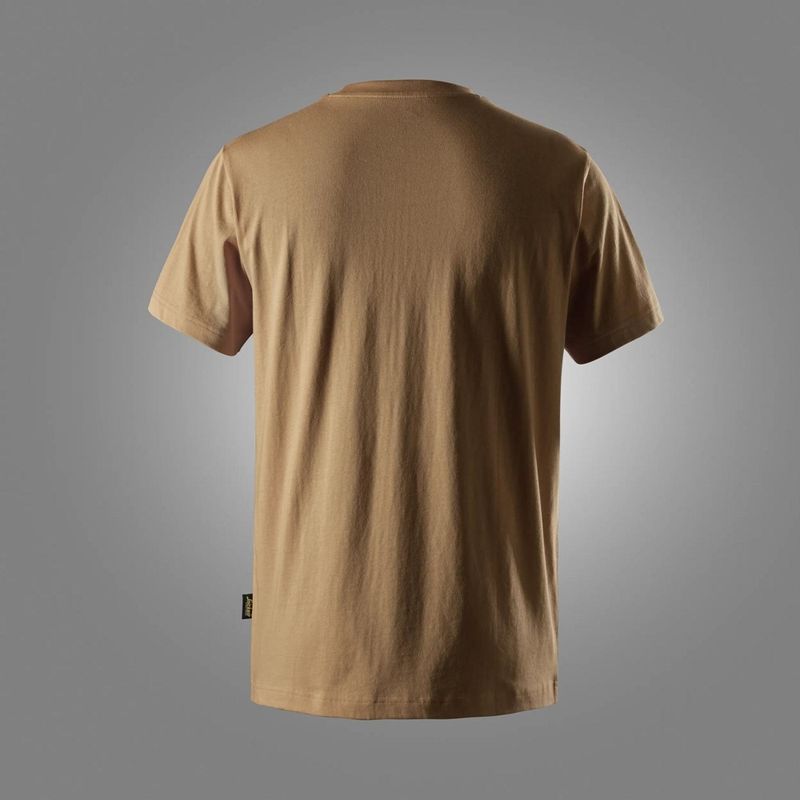 2588 Snickers T-shirt met klein logo LIGHT BROWN