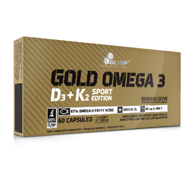 Gold Omega 3 D3 + K2 Sport Edition (60 Capsules)