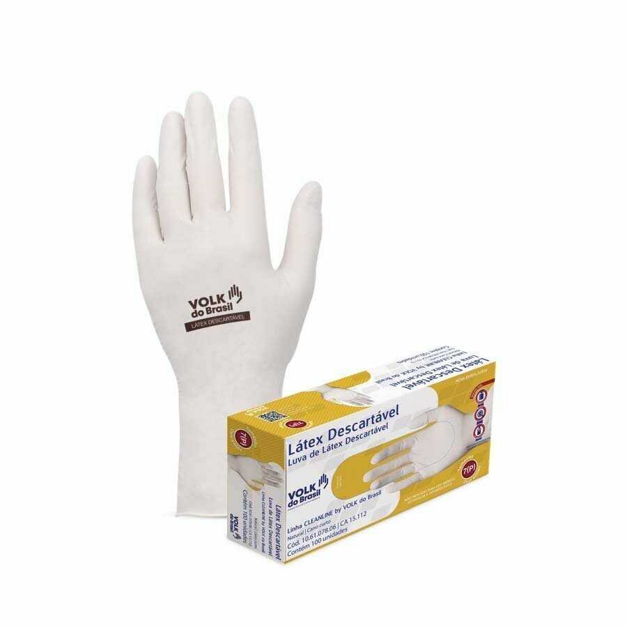 Luva Procedimento Látex Talcada  - VOLK