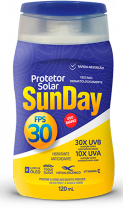 Protetor Solar FPS 30 120g - SUNDAY
