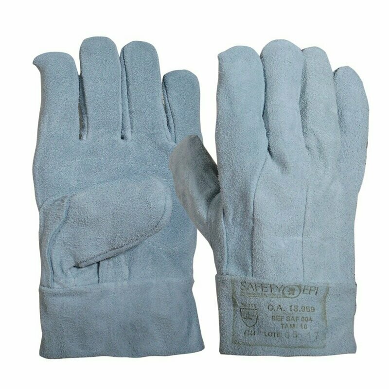 Luva de Raspa Punho Curto - SAFETY