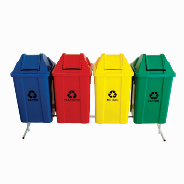 Lixeiras Coleta Seletiva 60 Litros