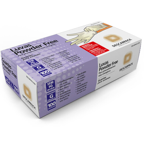 Luva Procedimento Látex Sem Talco - DESCARPACK