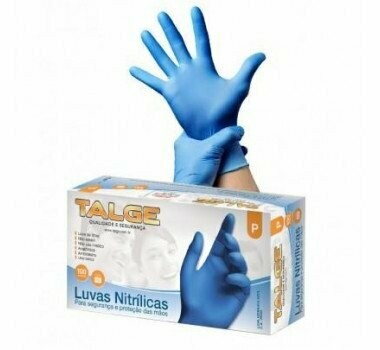 Luva Procedimento Nitrílica Azul - TALGE