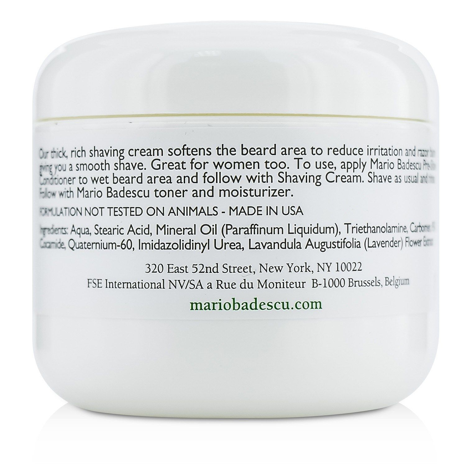 MARIO BADESCU - Shaving Cream 12012 118ml/4oz