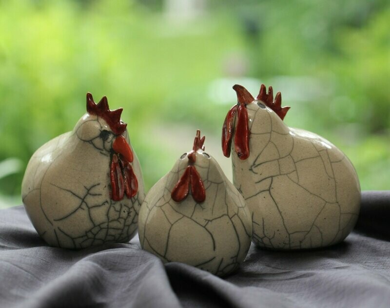 Drie Rakukipjes