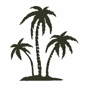 Stempel nr. 10 palmbomen