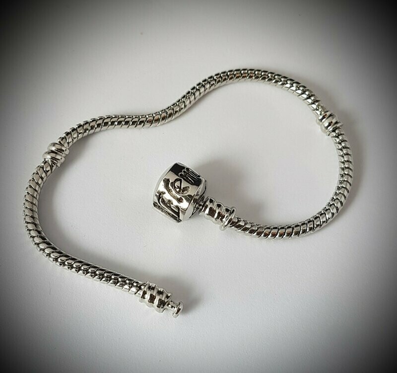Pandora-style armband antiekzilver