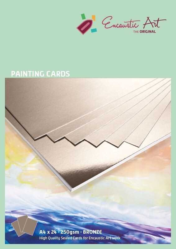 Gekleurd encaustic papier A4 - Brons 24 stuks (ook per 10 stuks verkrijgbaar)