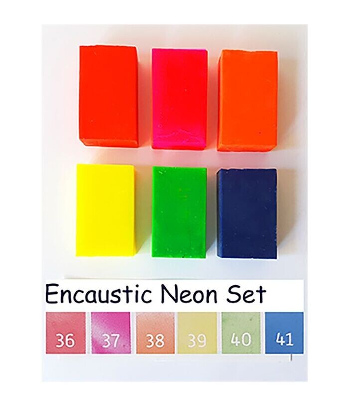 Wasblokjes Neon Set - set van 6 wasblokjes