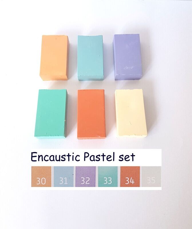 Wasblokjes Pastel Set - set van 6 wasblokjes