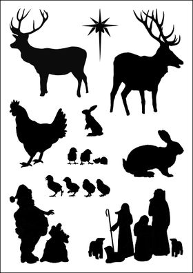 Encaustic stempelset feestdagen