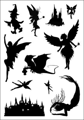 Encaustic stempelset fantasy