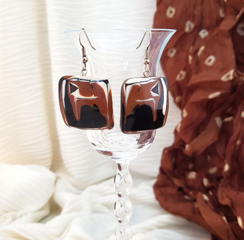 Oorbellen Coffee and Cream