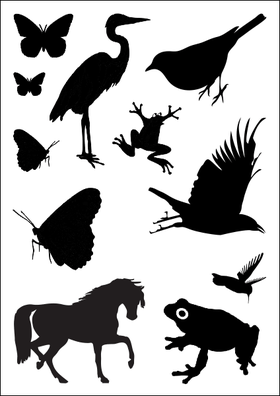 Encaustic stempelset dieren