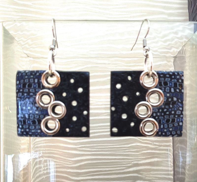 Oorbellen Round and Square