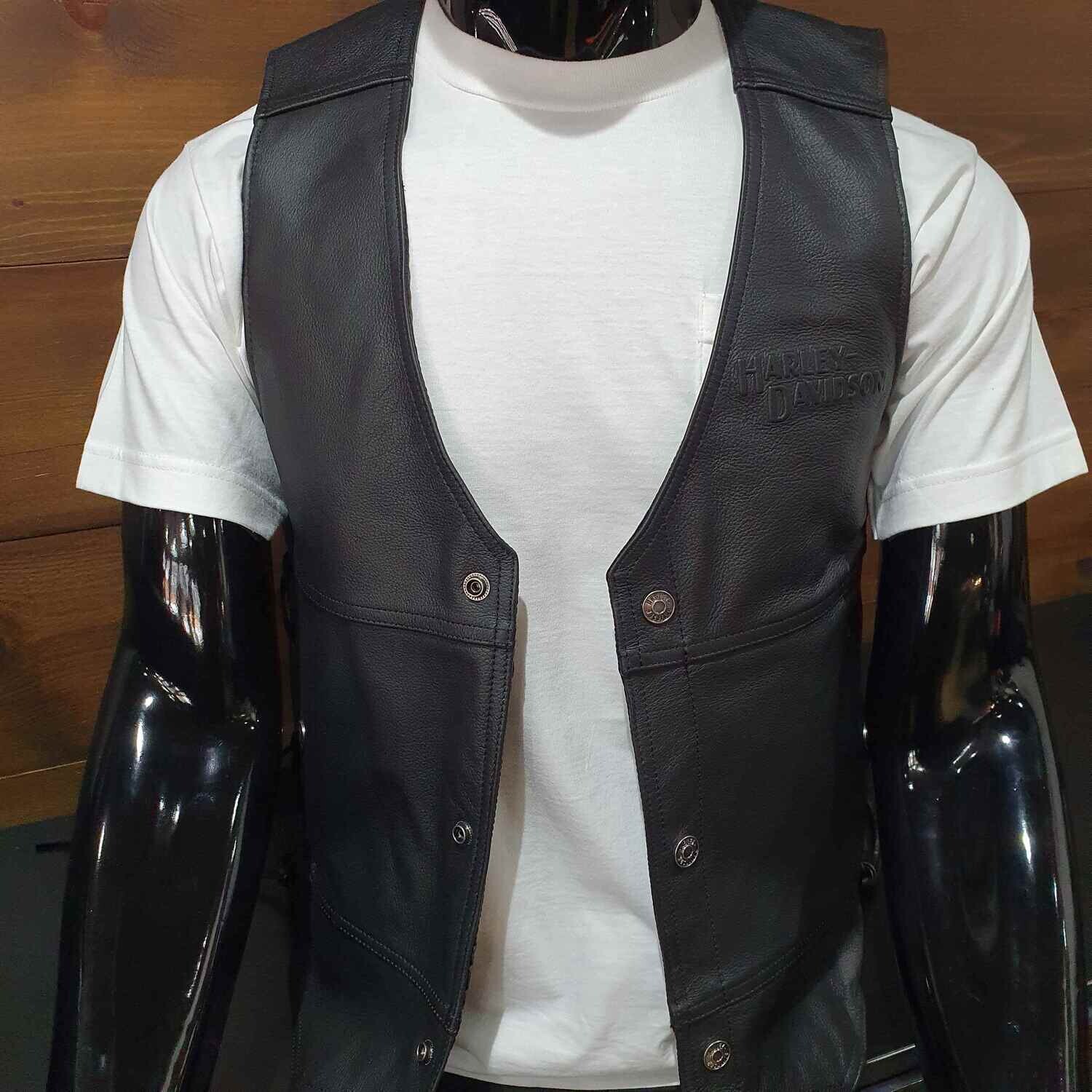 Harley davidson top tradition leather vest