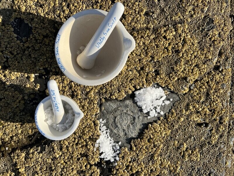 Small Whitby Sea Salt Pestle and Mortar
