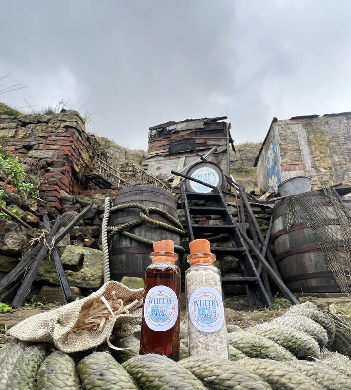 Whitby Sea Salt ‘Smoked’ & Whitby ‘Proper’ Vinegar ‘Smoked’ - Pocket Size.