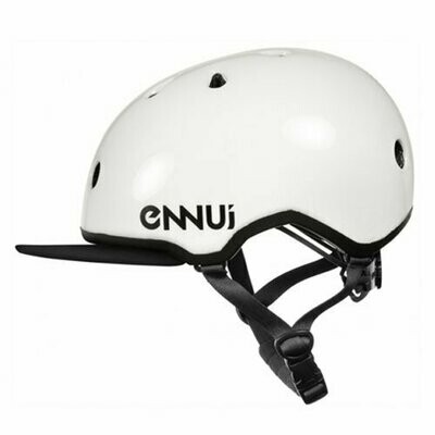 Casco Ennui Elite Blanco con Visera Casco Ennui Elite Blanco con Visera