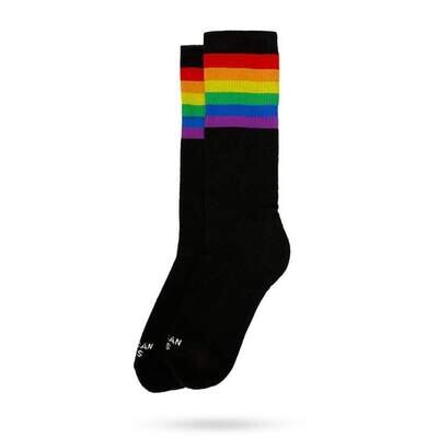 American Socks Rainbow Pride (Black) Mid High