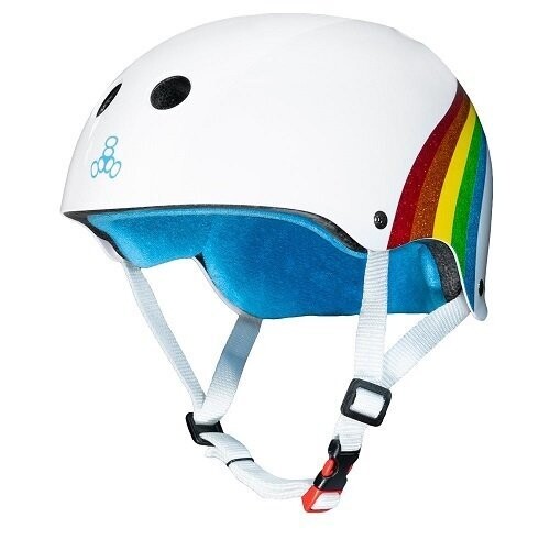 Casco Triple 8 Sweatsaver Certificado Rainbow Sparkle