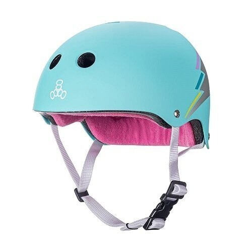 Casco Triple 8 Sweatsaver Certificado Teal Hologram